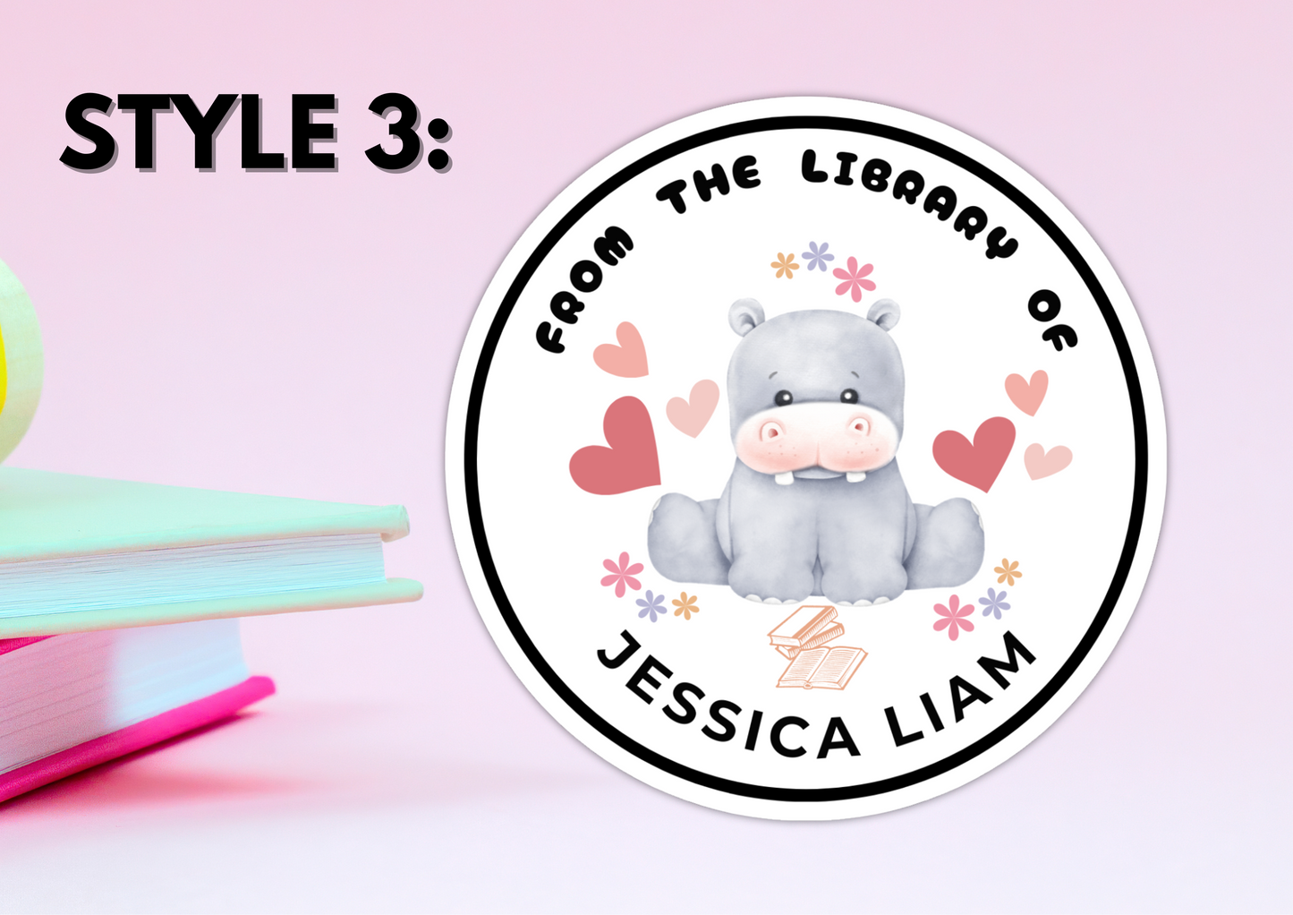 Custom Kids "From the Library Of" Sticker