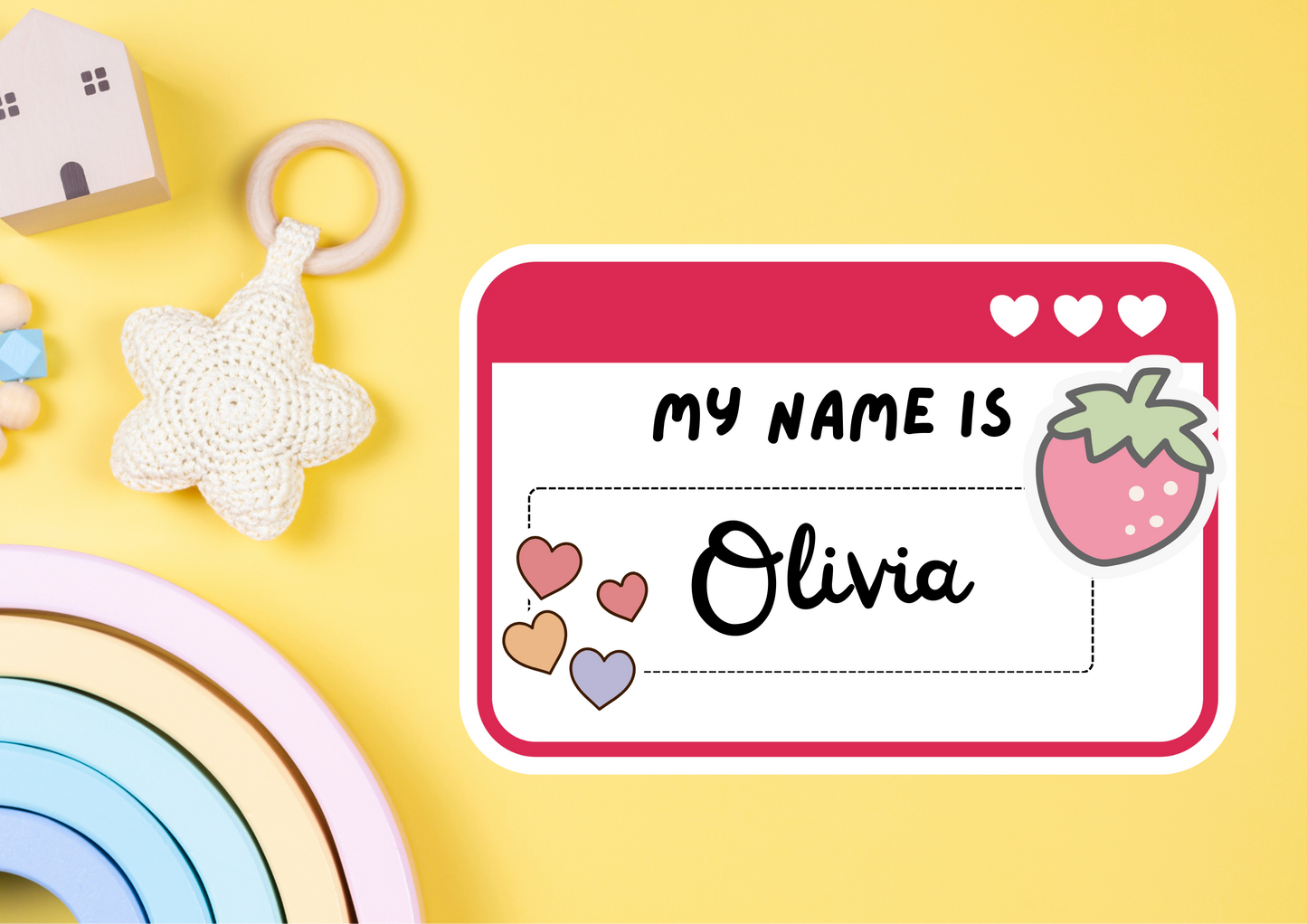 Kids Custom Labels for School Supply, Daycare, Preschool, Storage | Set of 32 Labels Per Sheet | Free Shipping