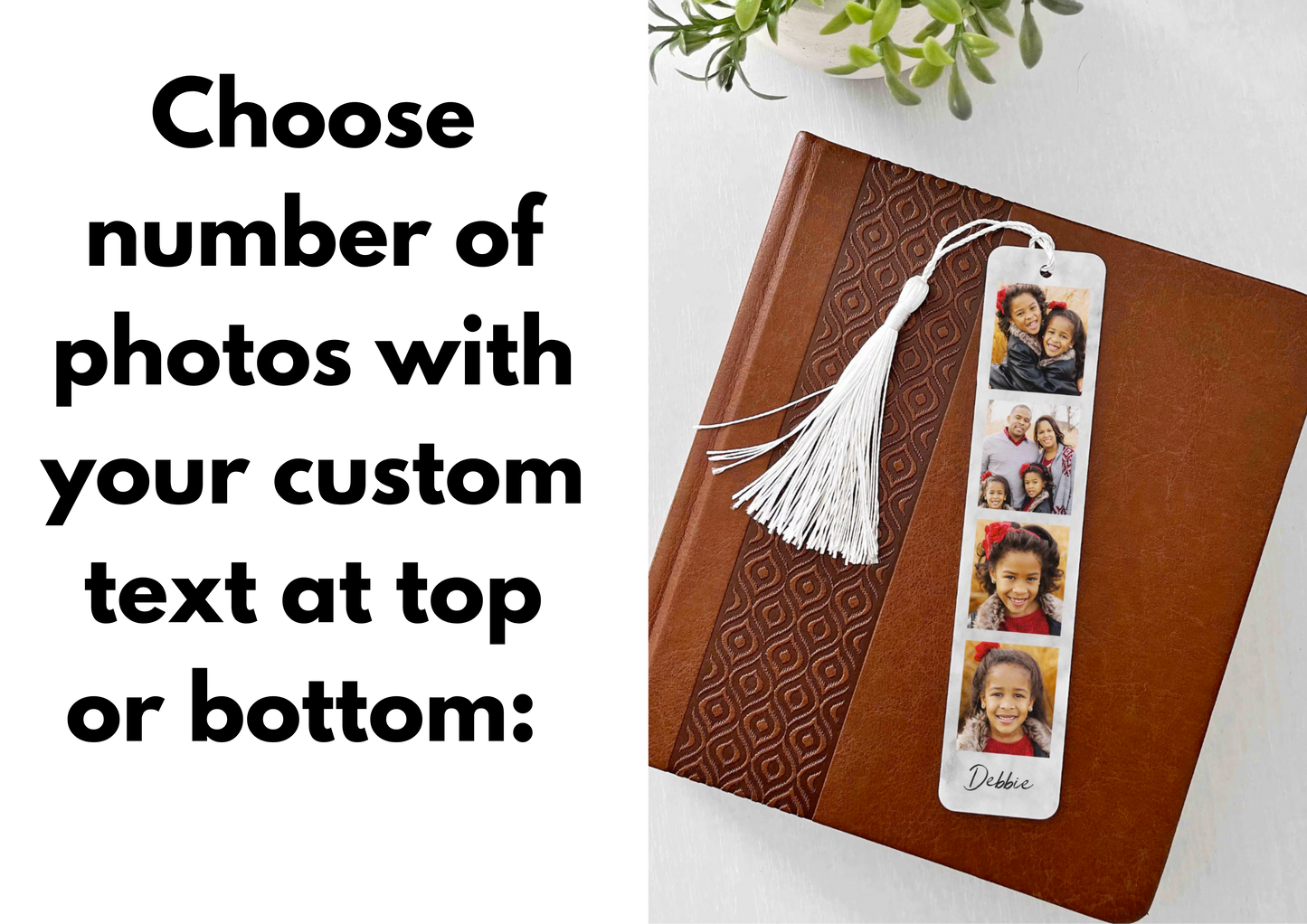 Personalized Custom Photo Bookmark for Book Lovers
