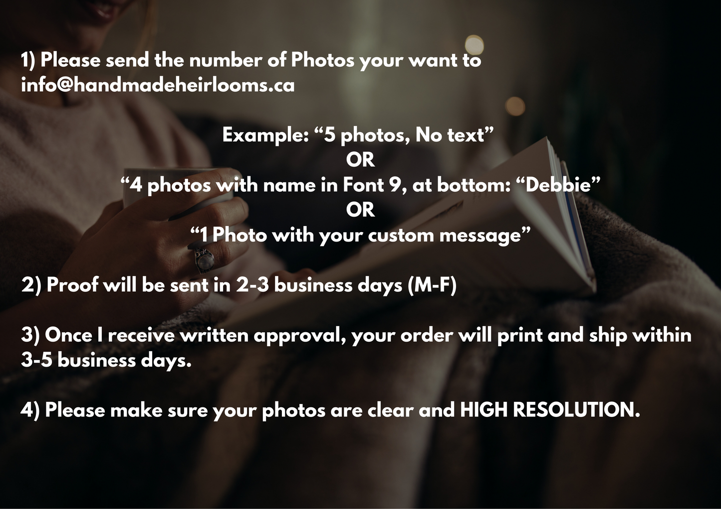 Personalized Custom Photo Bookmark for Book Lovers